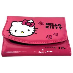 Hello Kitty Nintendo 3DS Hot Pink Travel Case Sanrio Console Game Carrying Pouch
